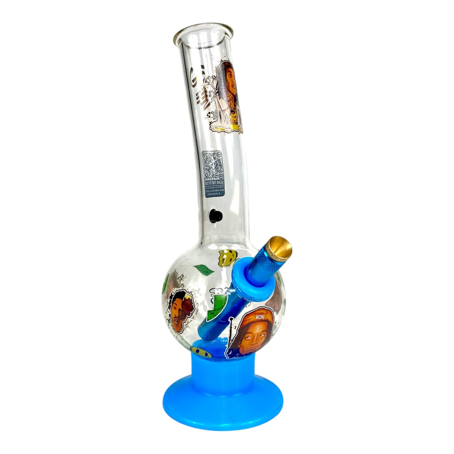 Wiz Khalifa Bubble Bong 25cm Blue - The Bong Baron