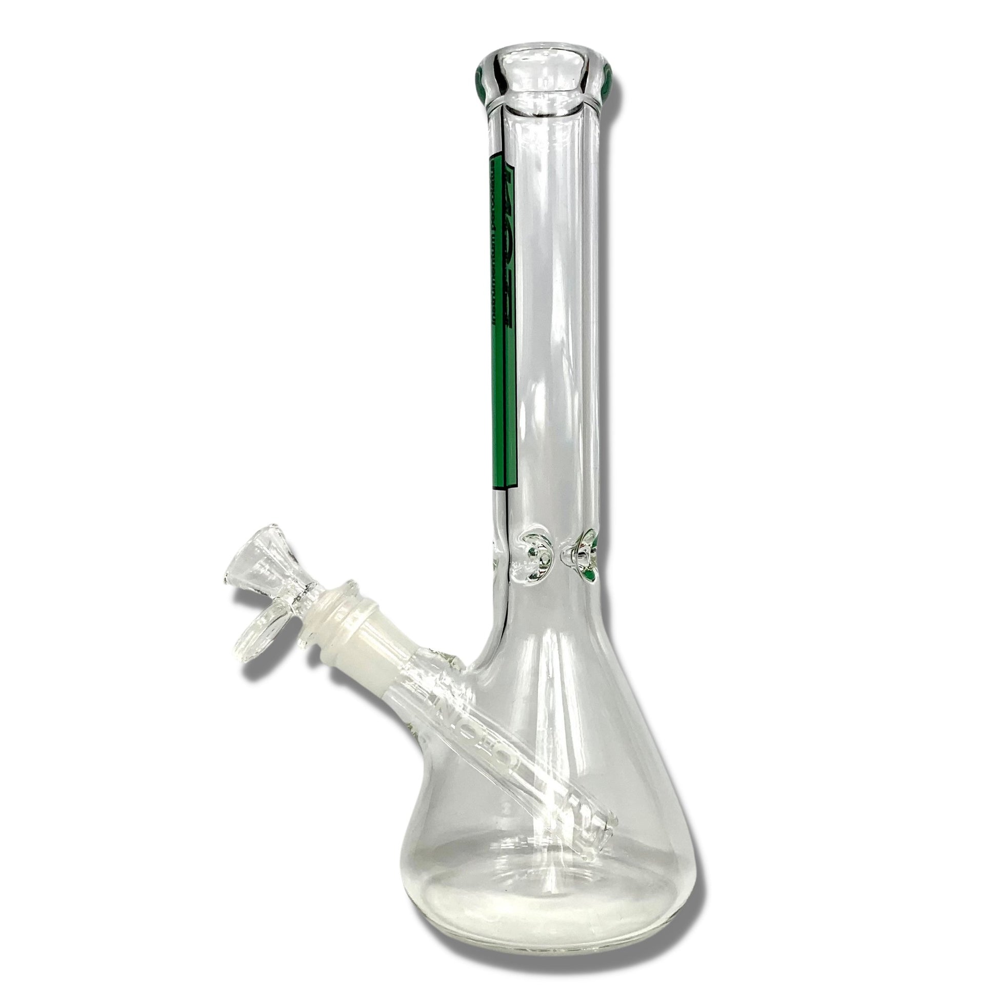 Zob Glass Basic Beaker Bong 25cm Green - The Bong Baron