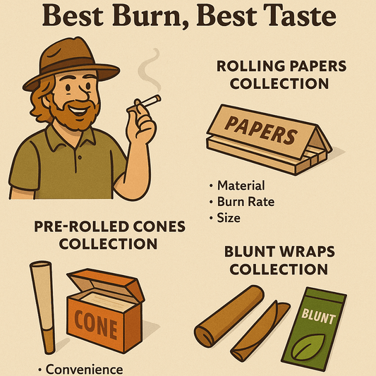 Rolling Papers and Blunt Wraps Reviewed: Best Burn, Best Taste - The Bong Baron