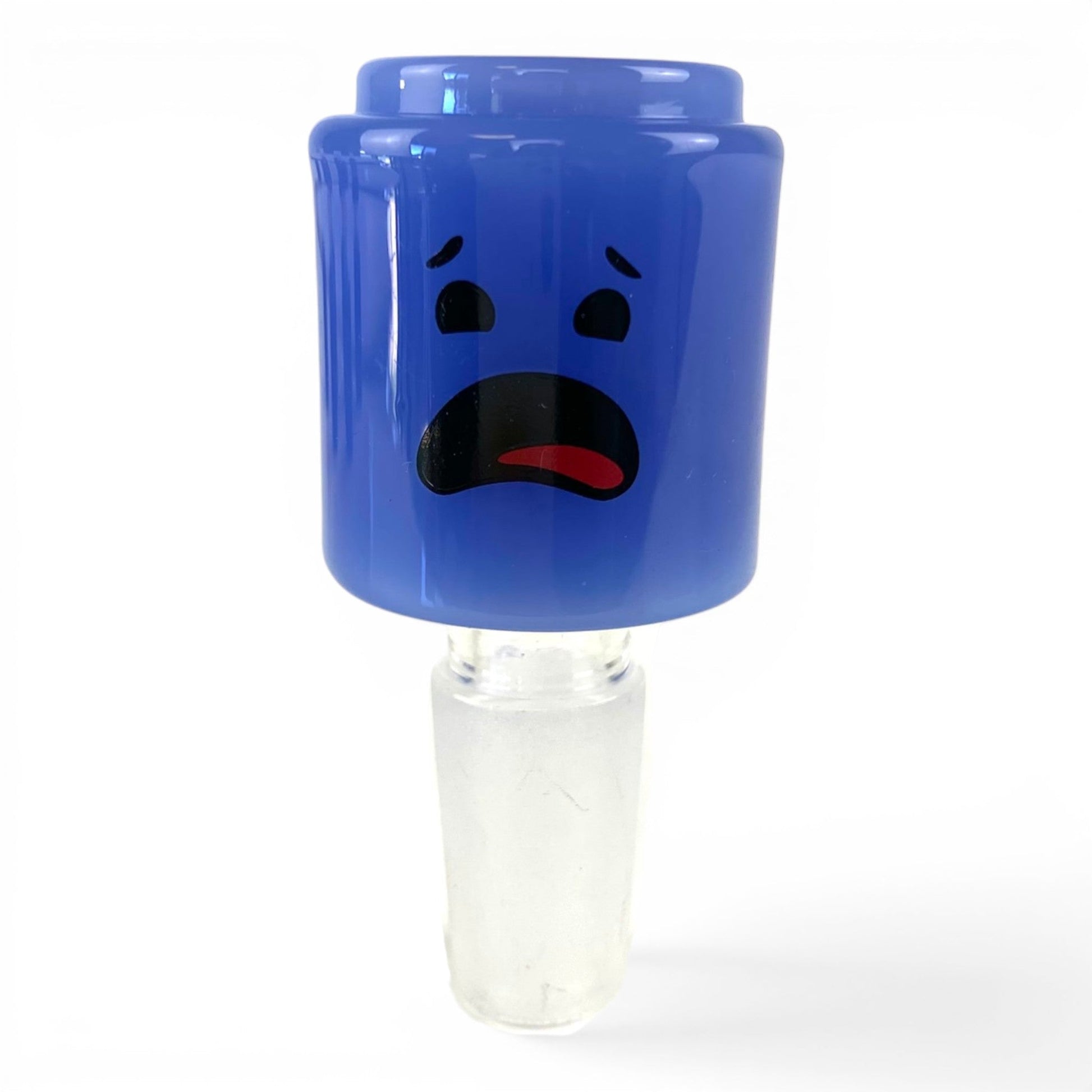 14mm Blue Block Head Cone Piece Assorted Styles - The Bong Baron