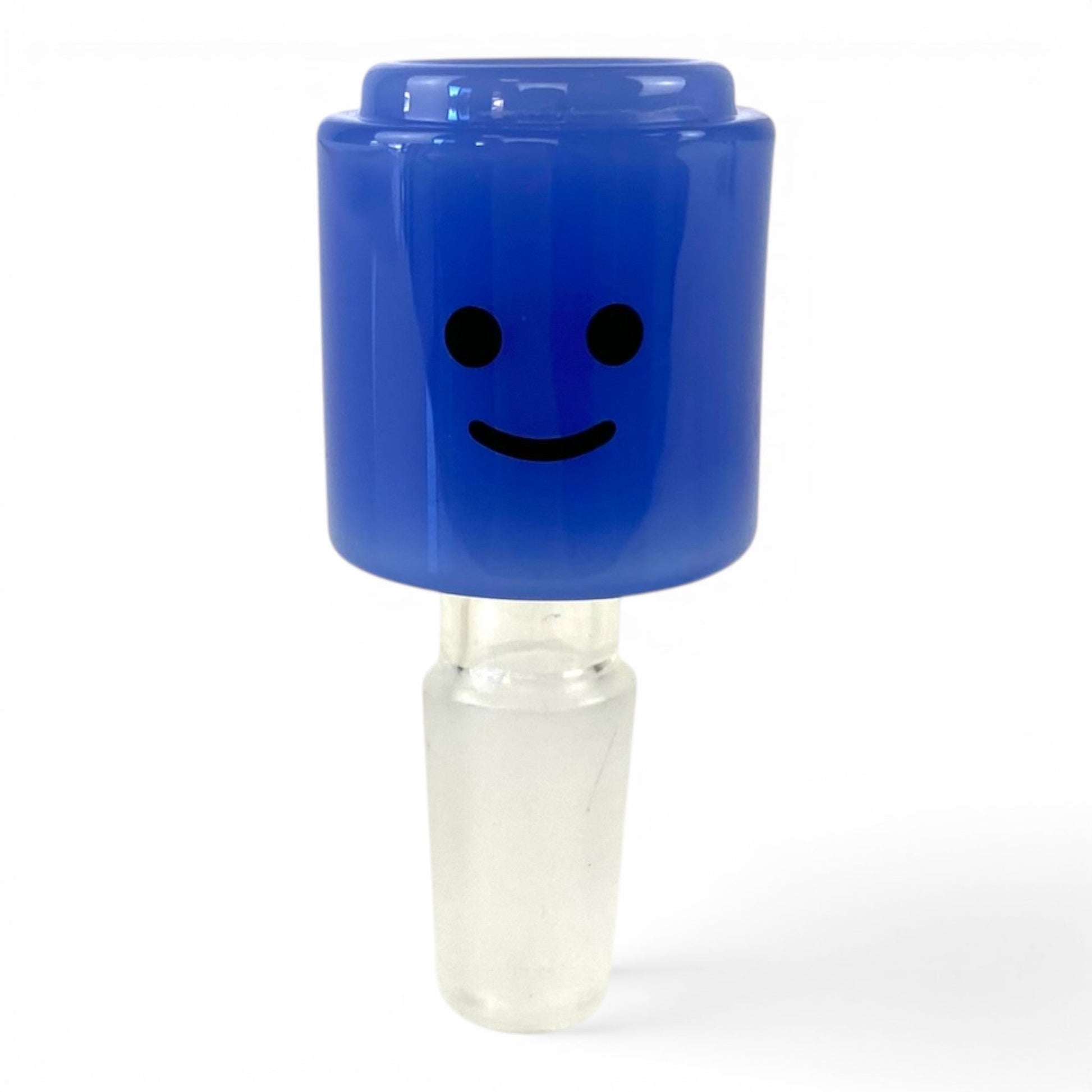 14mm Blue Block Head Cone Piece Assorted Styles - The Bong Baron