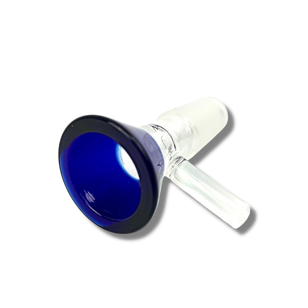 14mm Coloured Top Glass Cone Piece male - The Bong Baron