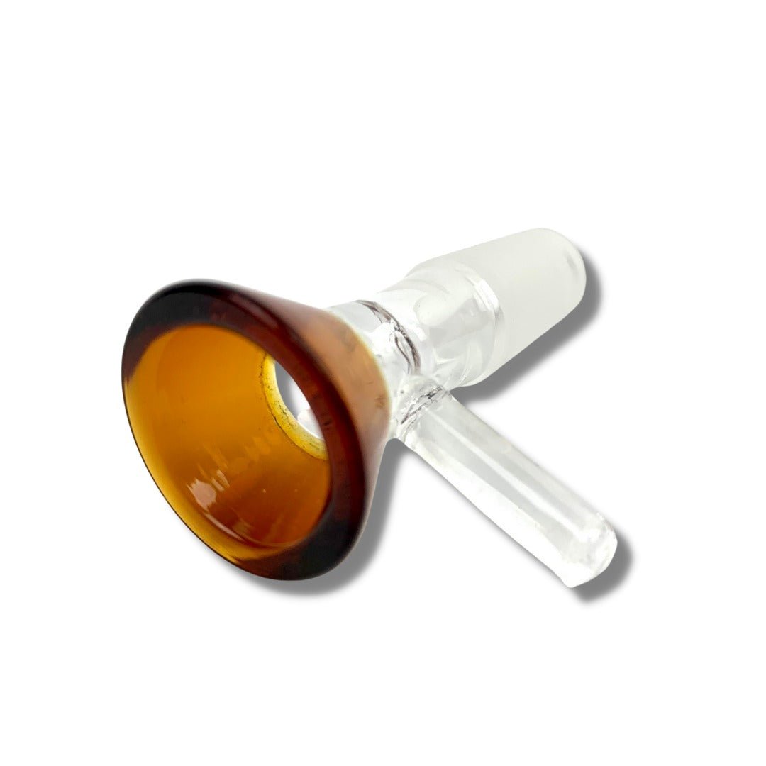 14mm Coloured Top Glass Cone Piece male - The Bong Baron