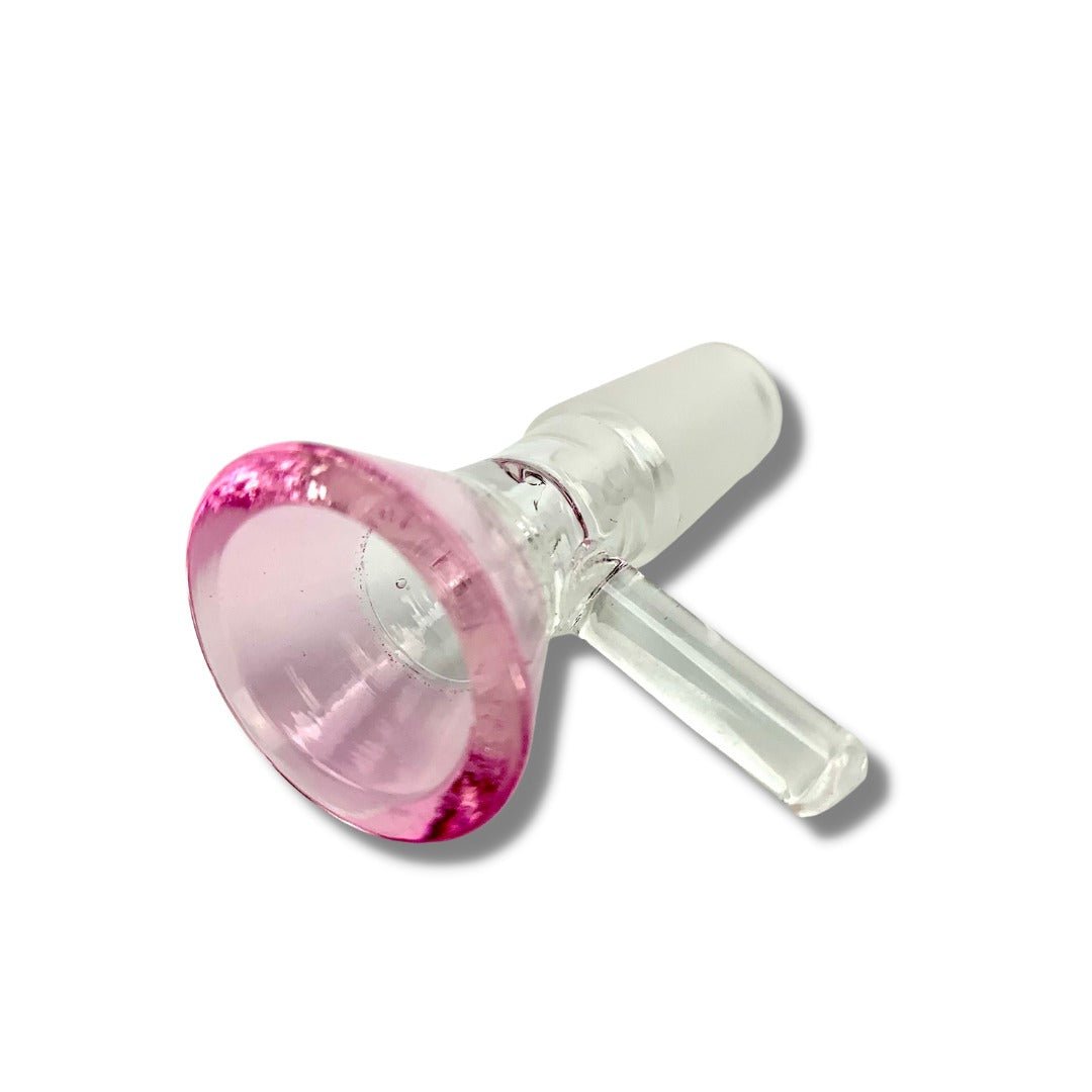 14mm Coloured Top Glass Cone Piece male - The Bong Baron