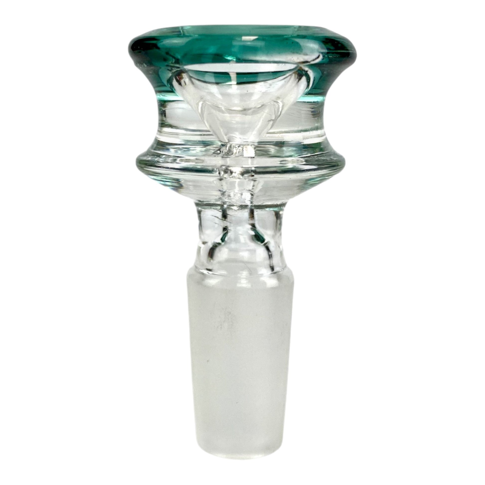 14mm Glass Cone Piece Coloured Hourglass - The Bong Baron
