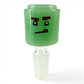 14mm Green Block Head Cone Piece Assorted Styles - The Bong Baron