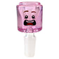 14mm Pink Block Head Cone Piece Assorted Styles - The Bong Baron