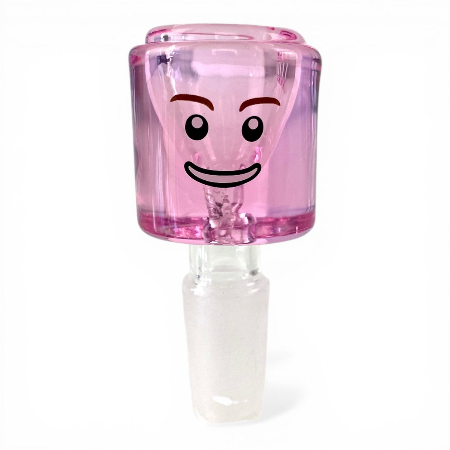14mm Pink Block Head Cone Piece Assorted Styles - The Bong Baron