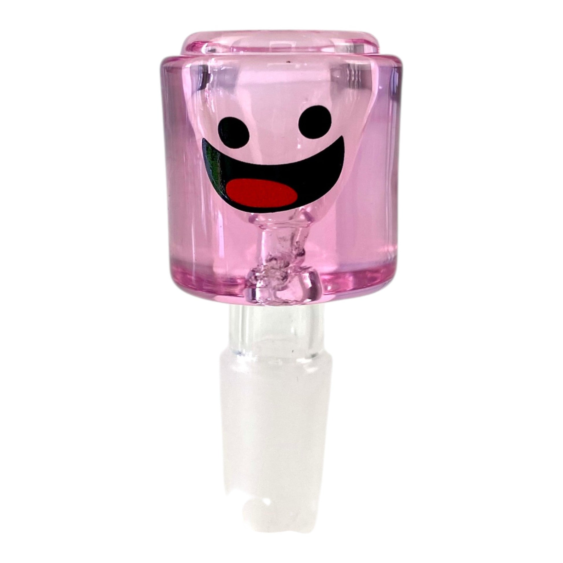 14mm Pink Block Head Cone Piece Assorted Styles - The Bong Baron