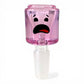 14mm Pink Block Head Cone Piece Assorted Styles - The Bong Baron