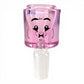 14mm Pink Block Head Cone Piece Assorted Styles - The Bong Baron