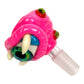 14mm Pink Horned Monster Eyeball Cone Piece - The Bong Baron
