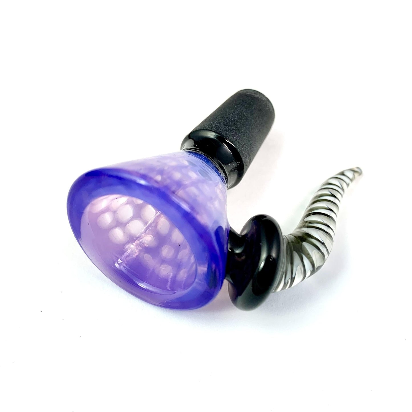 14mm Purple Rams Horn Cone Piece Male - The Bong Baron