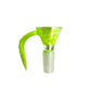 14mm Ram's Horn Cone Piece Green Spots - The Bong Baron