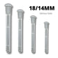 18-14mm Glass Percolated Down Stem 18mm Male 14mm Female Various Lengths - The Bong Baron