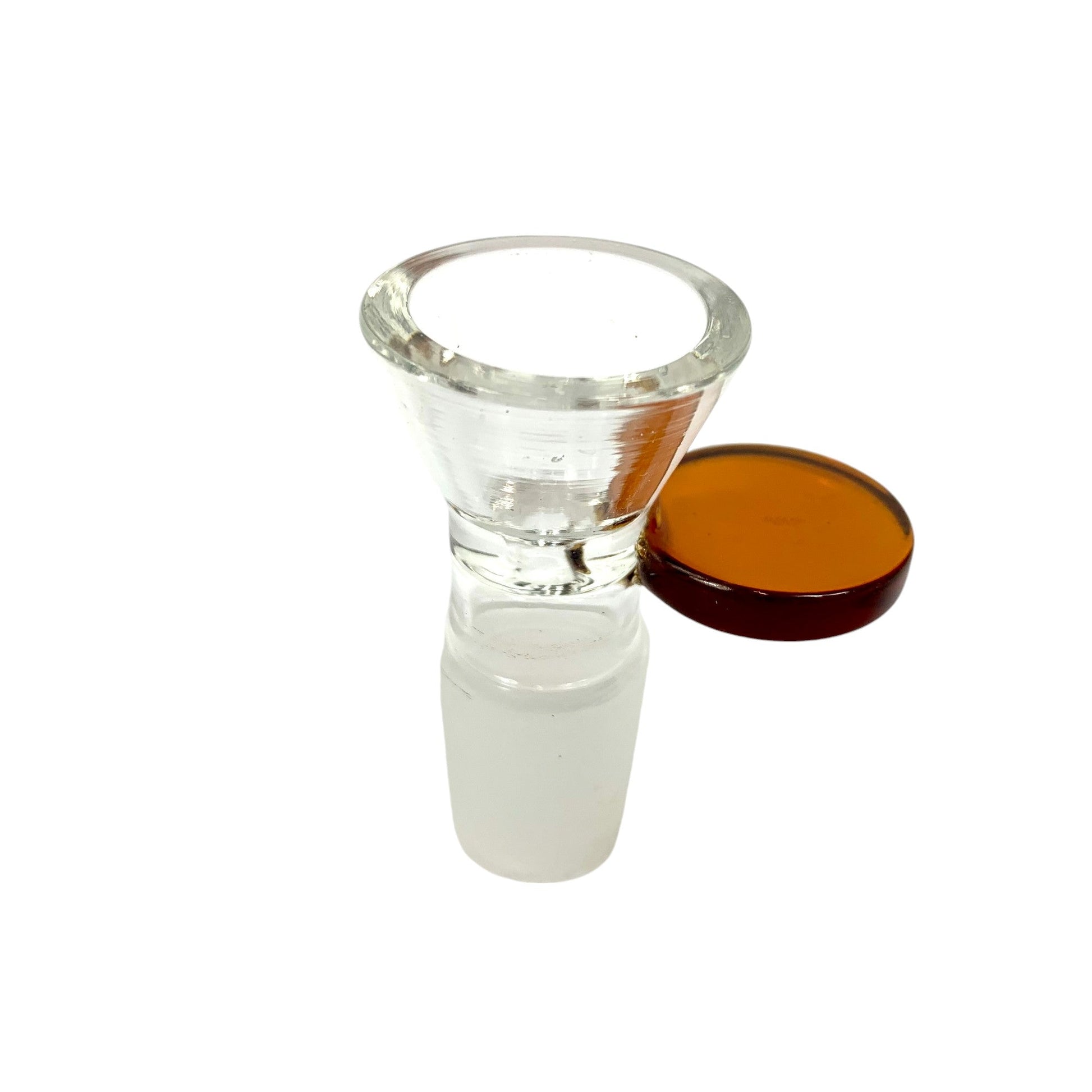 18mm Coloured Coin Handle Cone Piece - The Bong Baron
