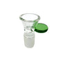 18mm Coloured Coin Handle Cone Piece - The Bong Baron