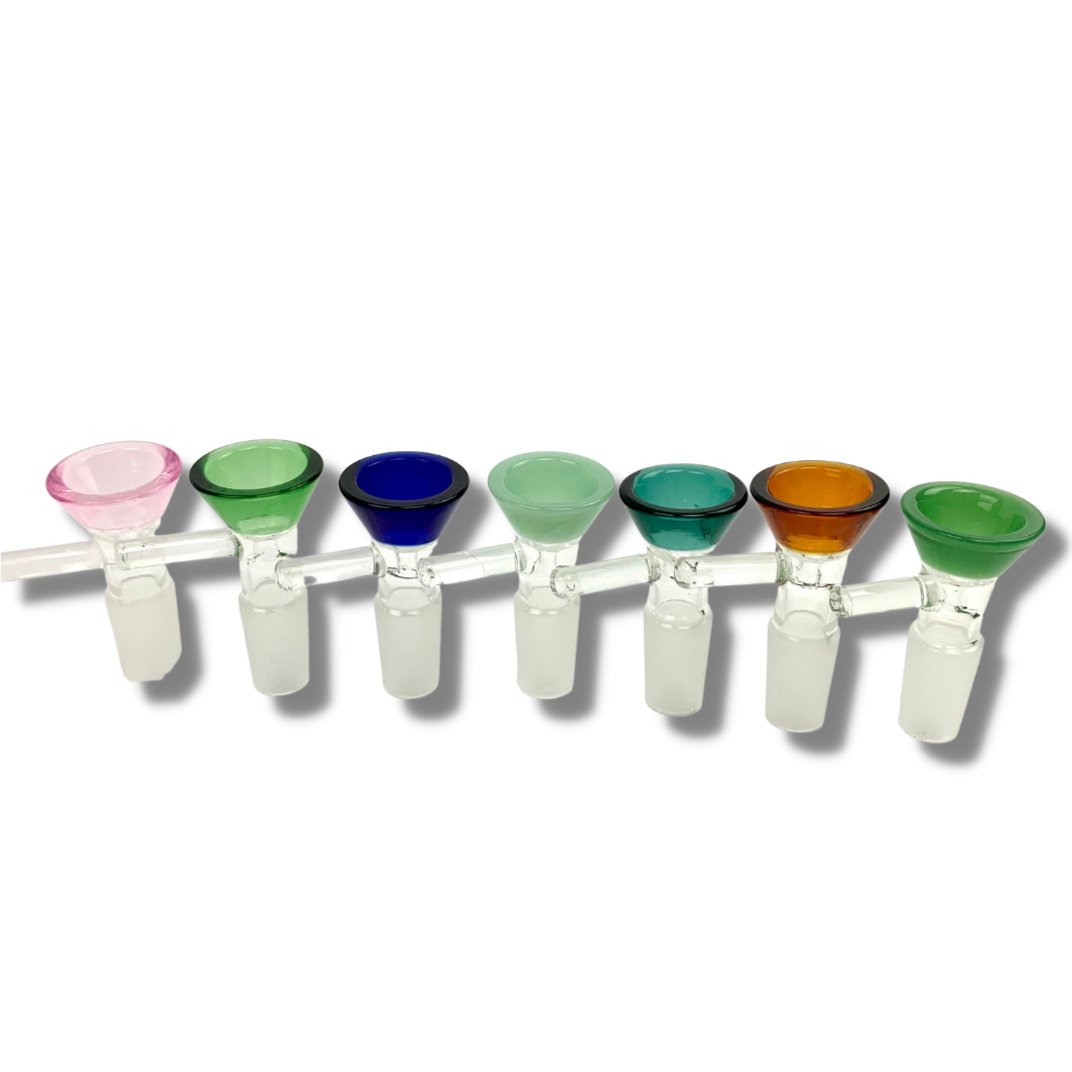 18mm Coloured Glass Cone Piece Male - The Bong Baron