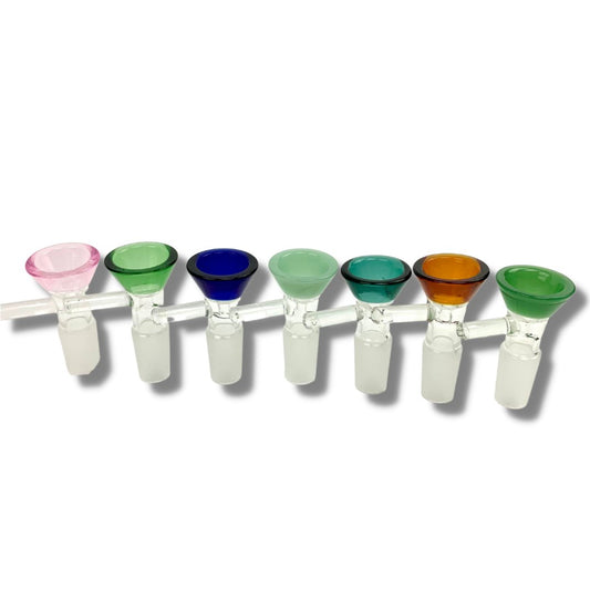 18mm Coloured Glass Cone Piece Male - The Bong Baron
