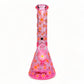 25cm Pink Glow in Dark Marc Jacobs Beaker Bong - The Bong Baron