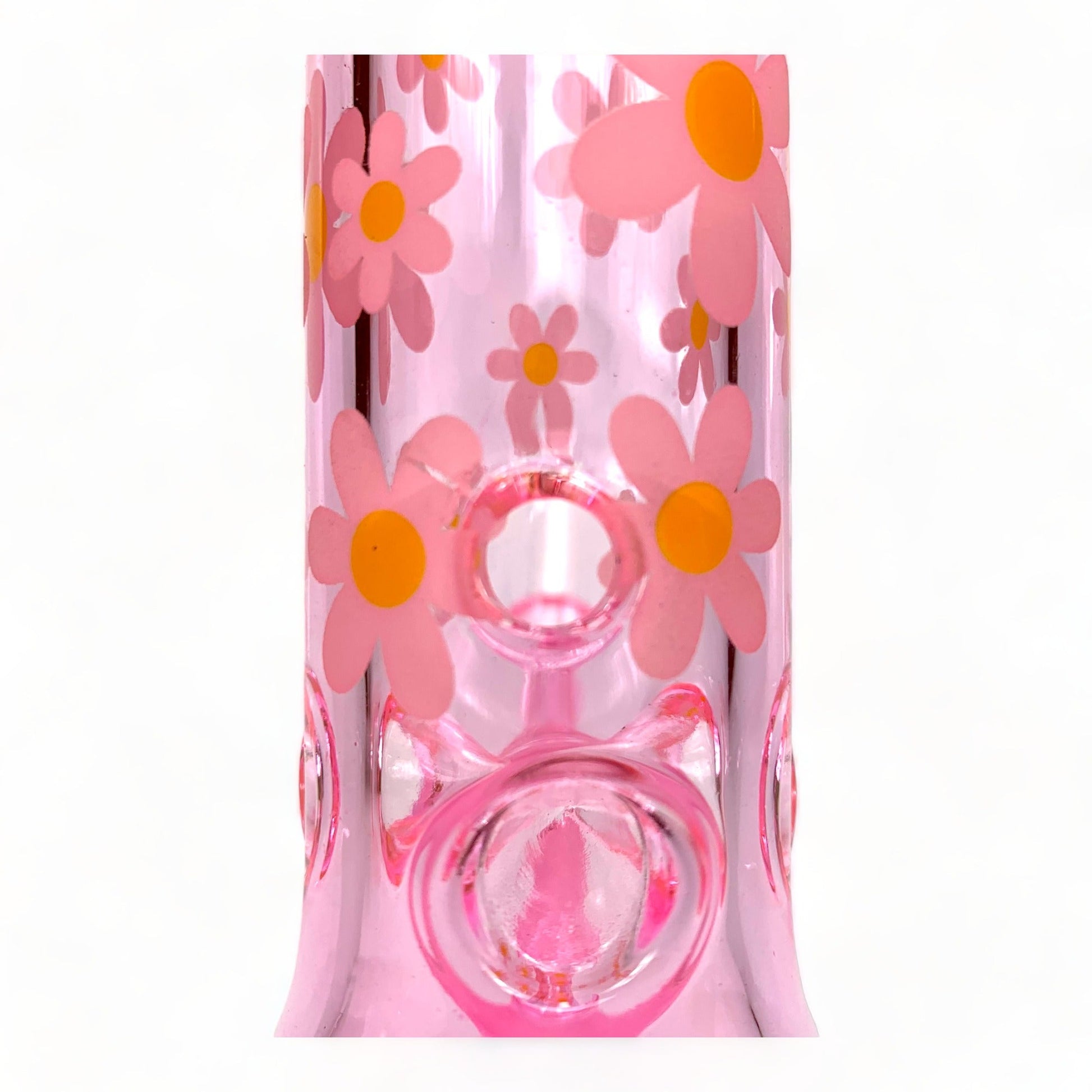 25cm Pink Glow in Dark Marc Jacobs Beaker Bong - The Bong Baron