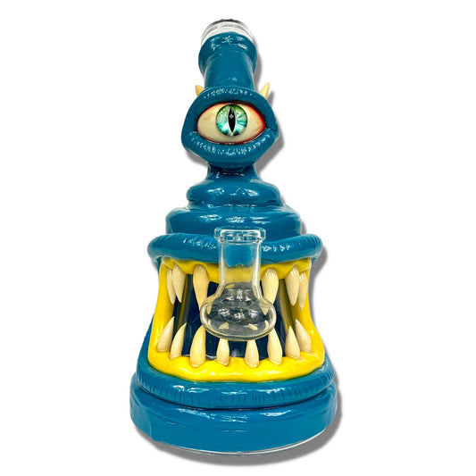 3D Trouble Maker Bong and Dab Rig 20cm Blue - The Bong Baron
