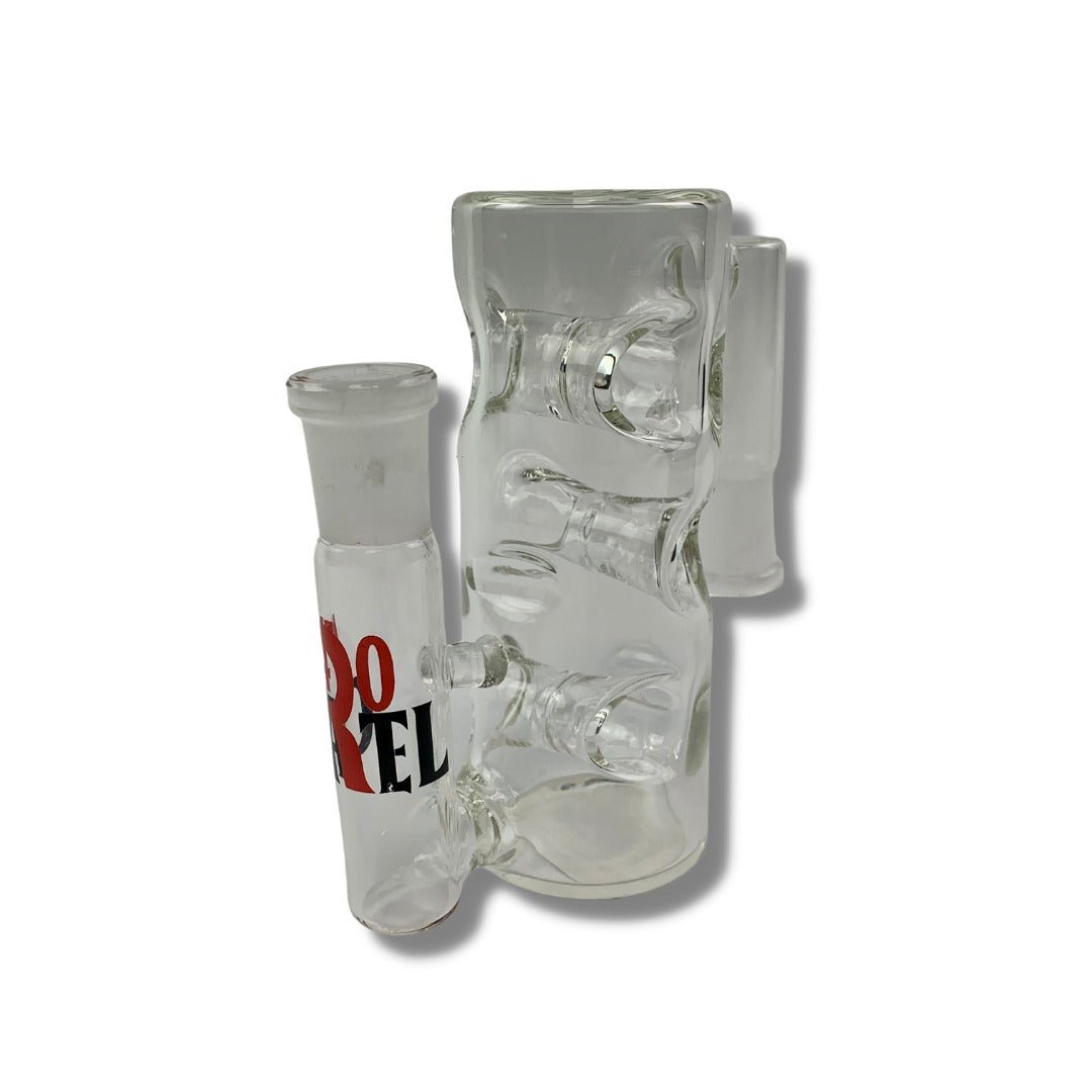 420 Cartel 14mm Female 90º Swiss Cheese Ash Catcher - The Bong Baron