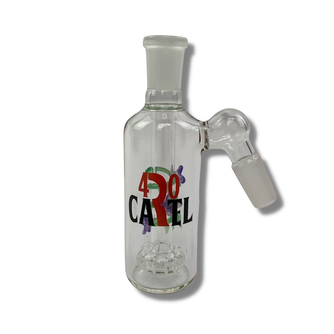 420 Cartel 14mm Male 45º Percolated Ash Catcher - The Bong Baron