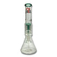 420 Cartel Beaker Bong with Tree perc 30cm Green - The Bong Baron