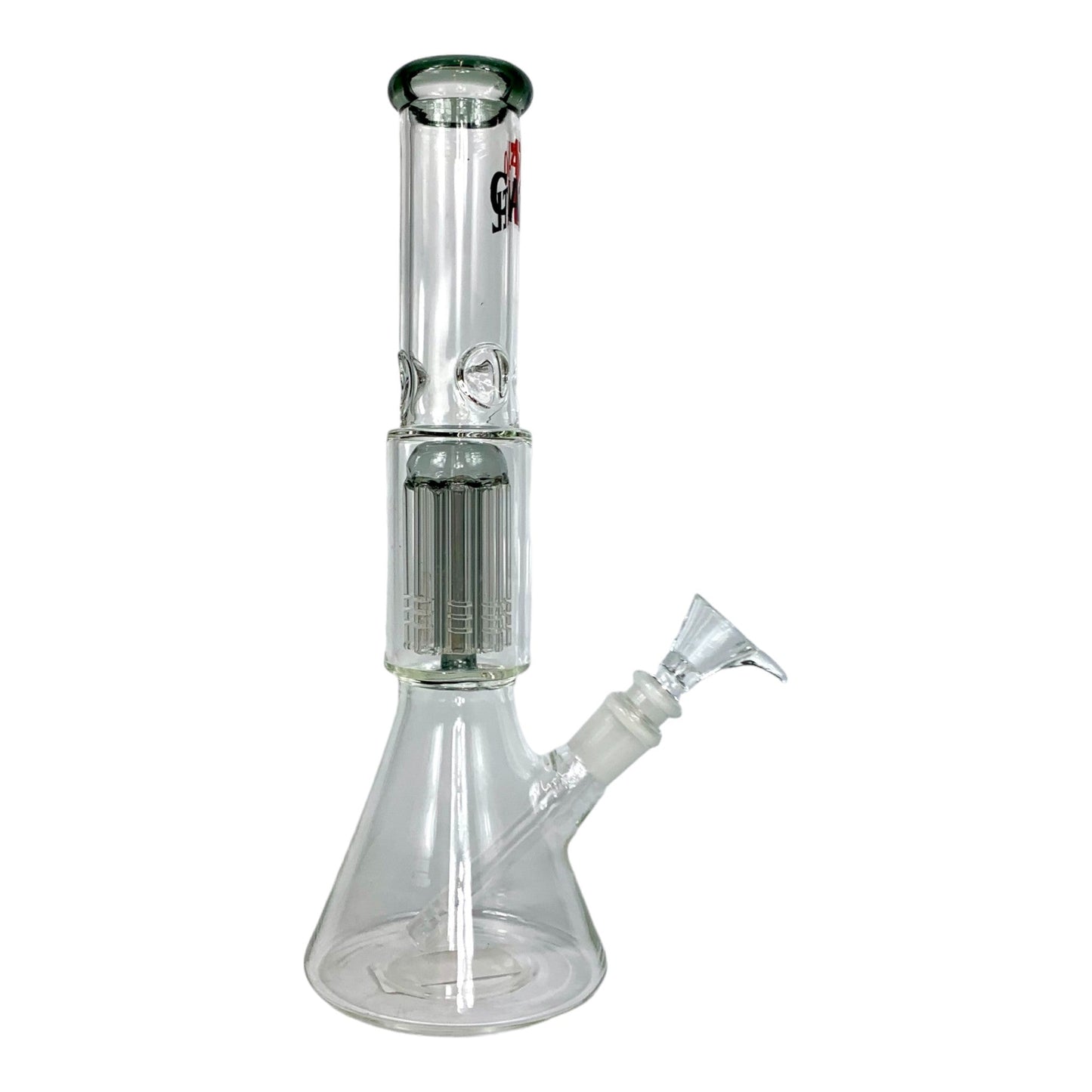 420 Cartel Beaker Bong with Tree Perc 30cm Teal - The Bong Baron