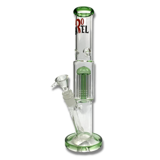 420 Cartel Tree Perc Straight Shooter Bong 30cm Green - The Bong Baron