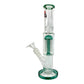420 Cartel Tree Perc Straight Shooter Bong 30cm Teal - The Bong Baron