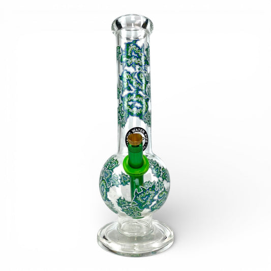 420 Glass Bottom Bubble Bong 28cm - The Bong Baron