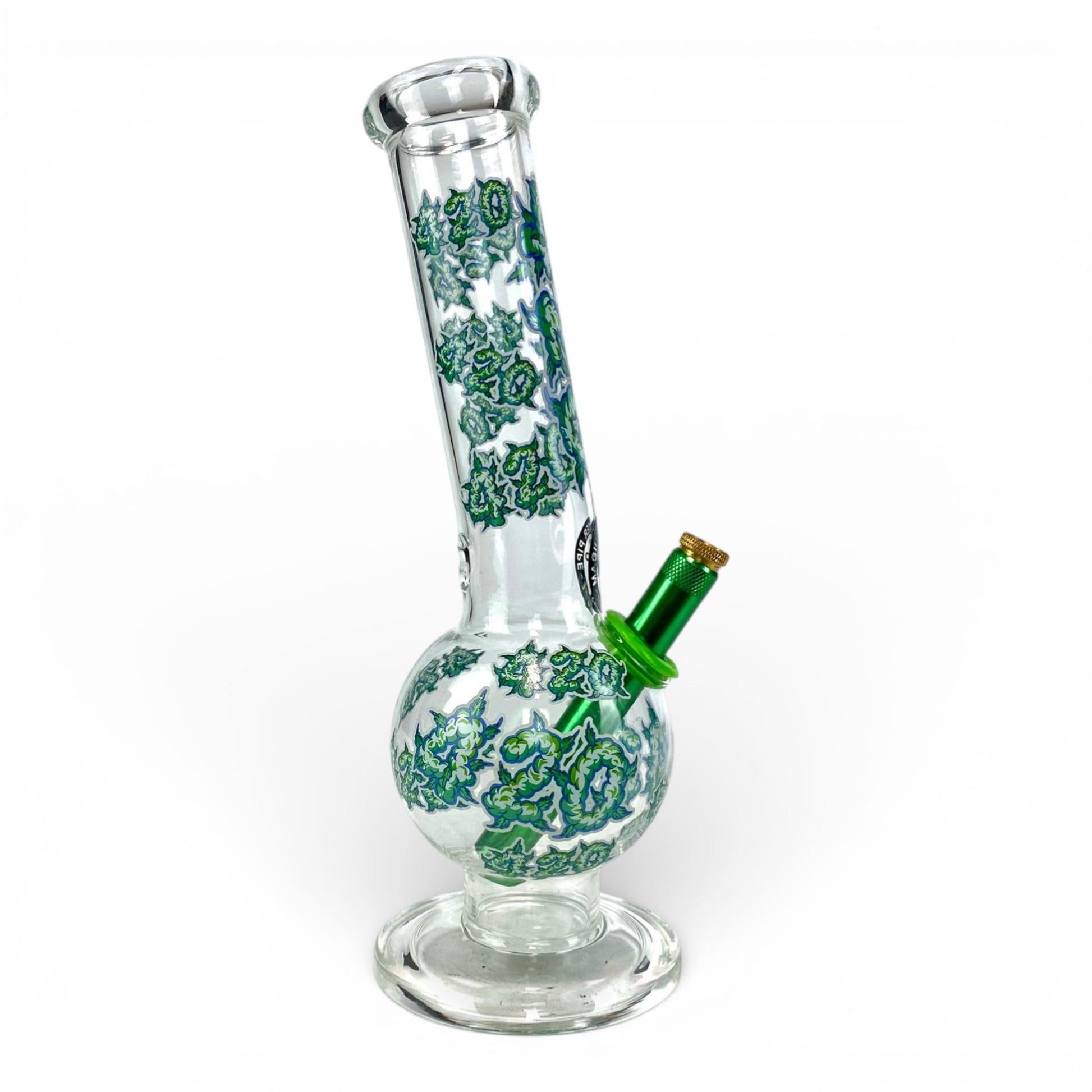 420 Glass Bottom Bubble Bong 28cm - The Bong Baron
