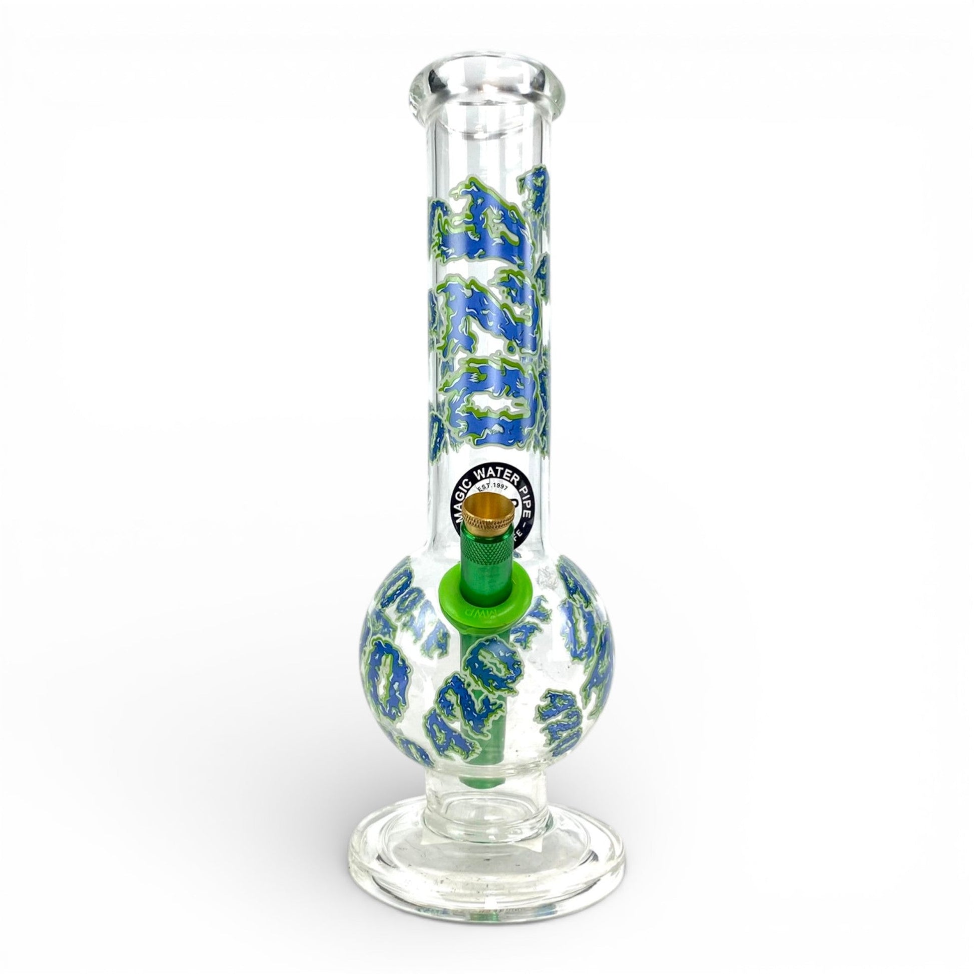 420 Glass Bottom Bubble Bong 28cm - The Bong Baron