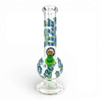 420 Glass Bottom Bubble Bong 28cm - The Bong Baron