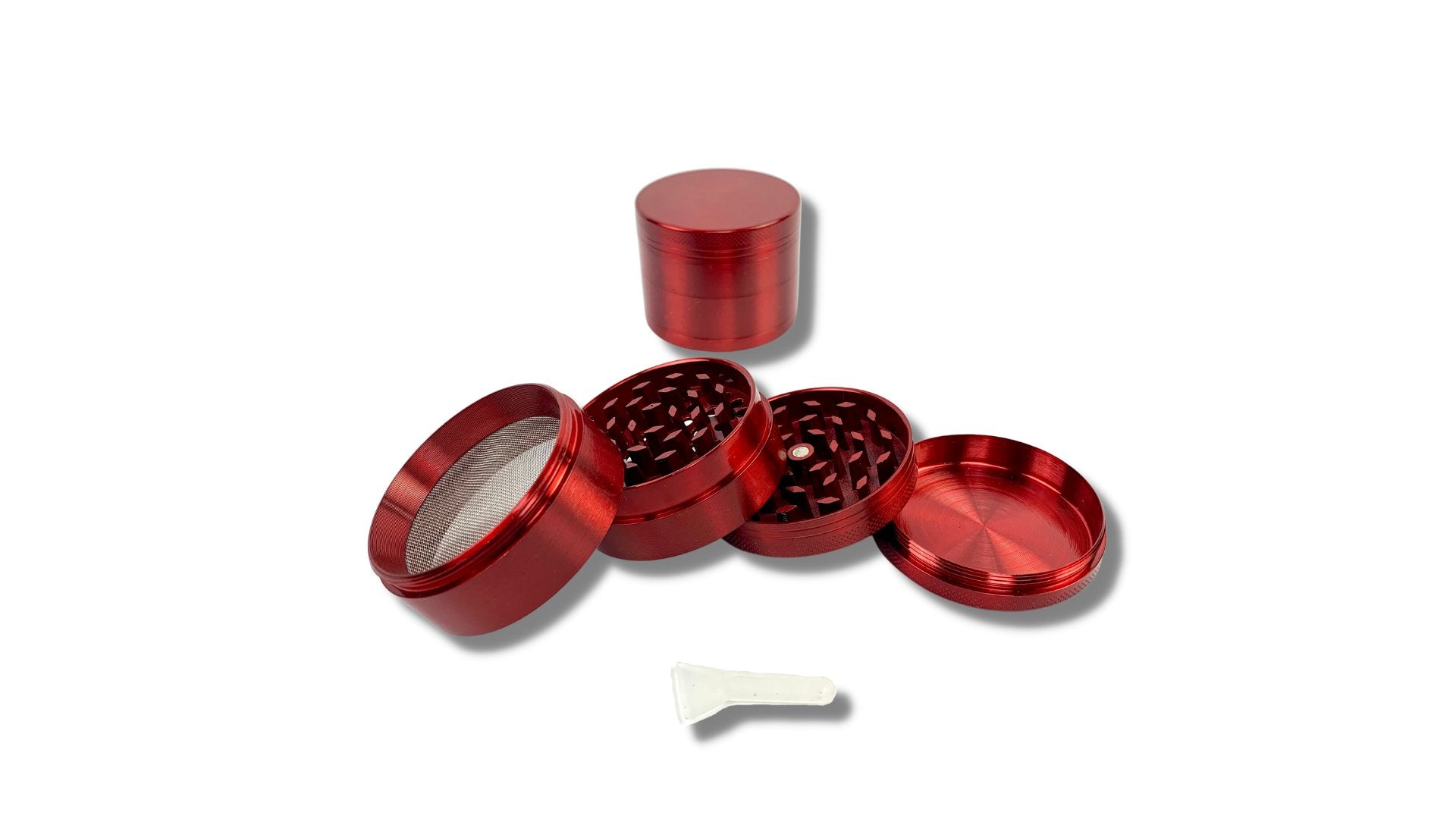50mm 4 layer grinder with trichome screen - The Bong Baron