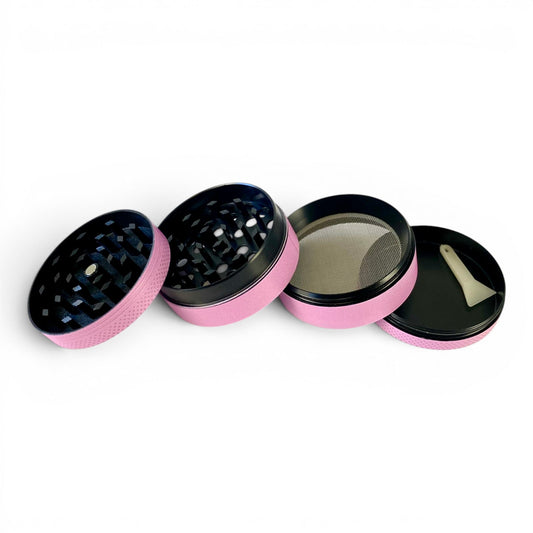 50mm 4-Piece Grinder Pink - The Bong Baron