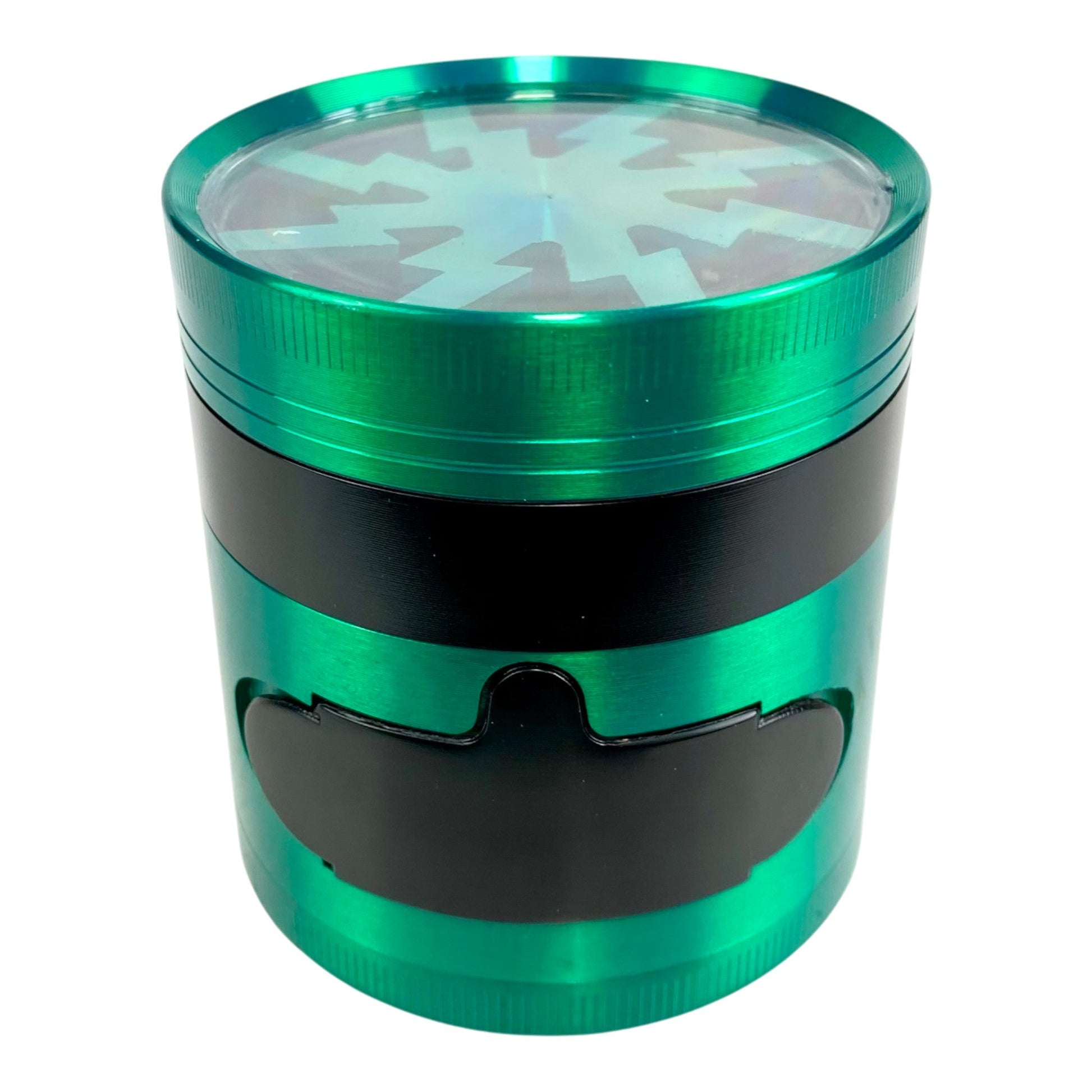 63mm Trapdoor Lighting Grinder 4 Layer - The Bong Baron