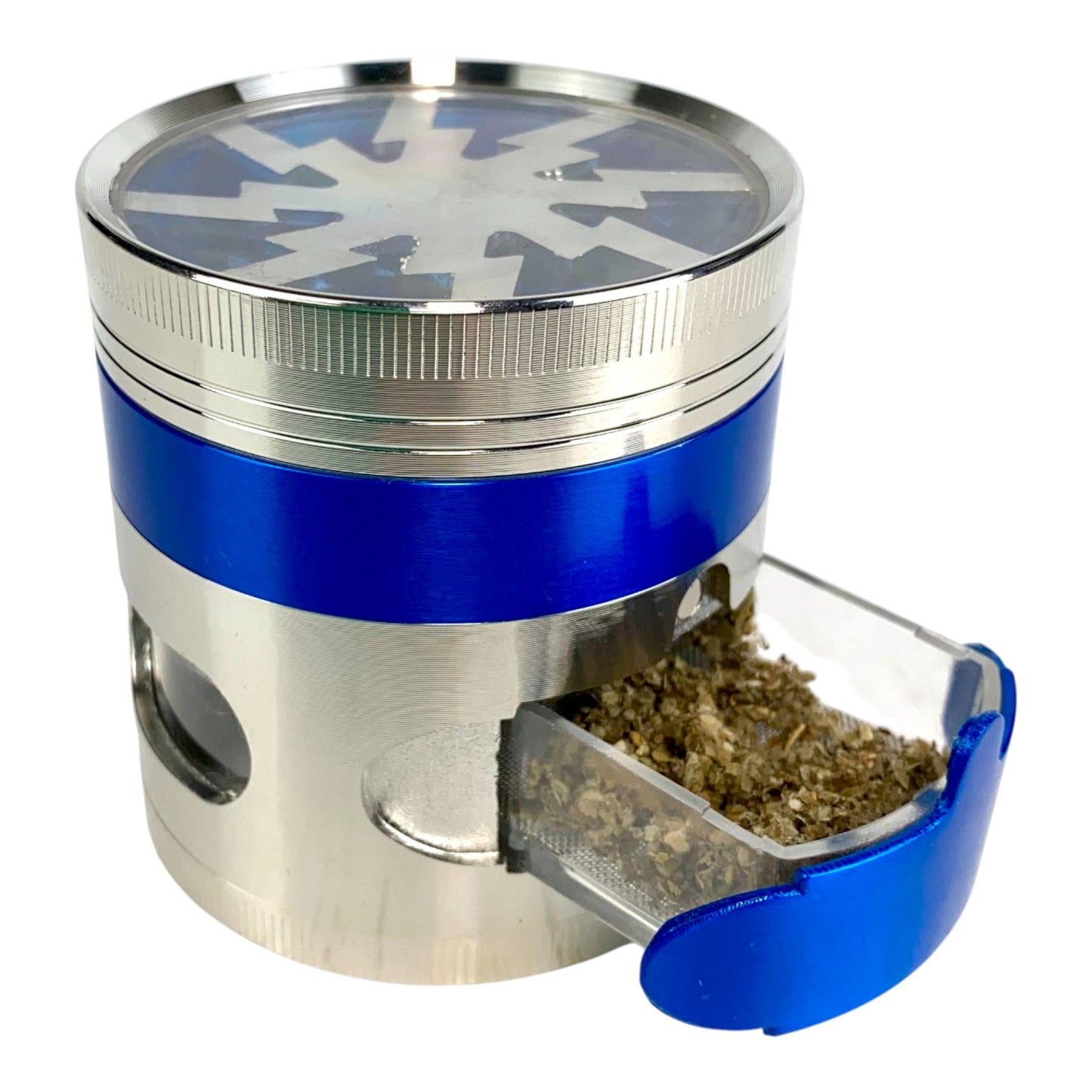 63mm Trapdoor Lighting Grinder 4 Layer - The Bong Baron