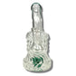 70's Swirl Glass Bong and Dab Rig 16cm Green - The Bong Baron