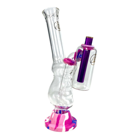 710@420 Barbie Gripper Double Chamber Bong – 32cm - The Bong Baron