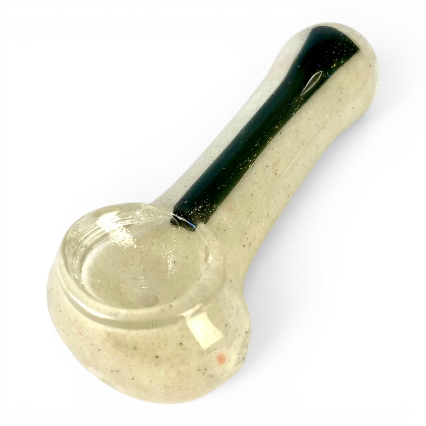 Glitter Strip Hash Pipe 7cm White