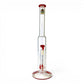 Ongbay Matrix Percolator Straight Tube Bong 40cm Red