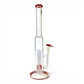Ongbay Matrix Percolator Straight Tube Bong 40cm Red
