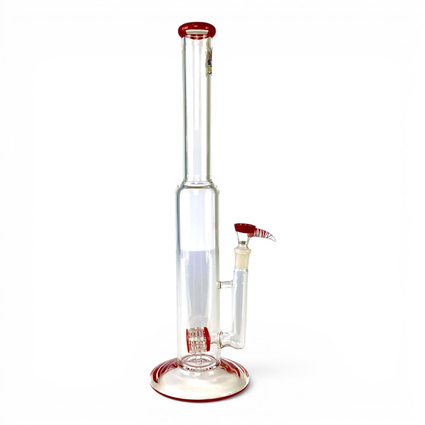 Ongbay Matrix Percolator Straight Tube Bong 40cm Red