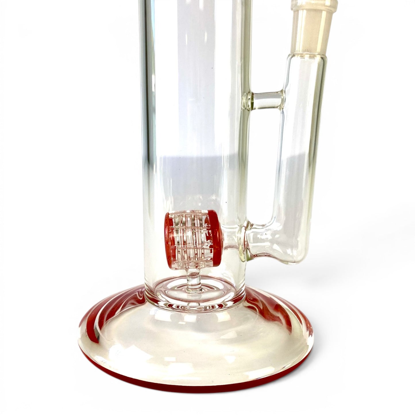 Ongbay Matrix Percolator Straight Tube Bong 40cm Red