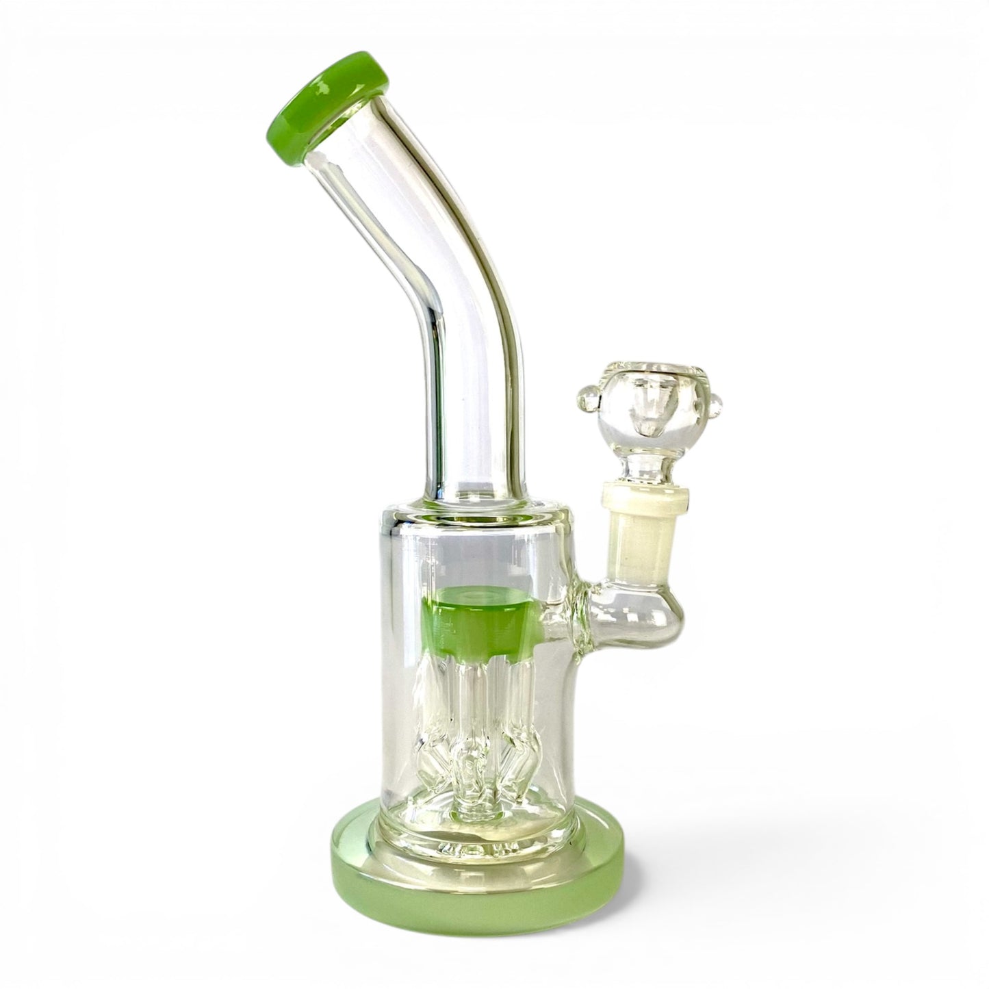 Tree Perc Bong and Dab Rig 21cm Green