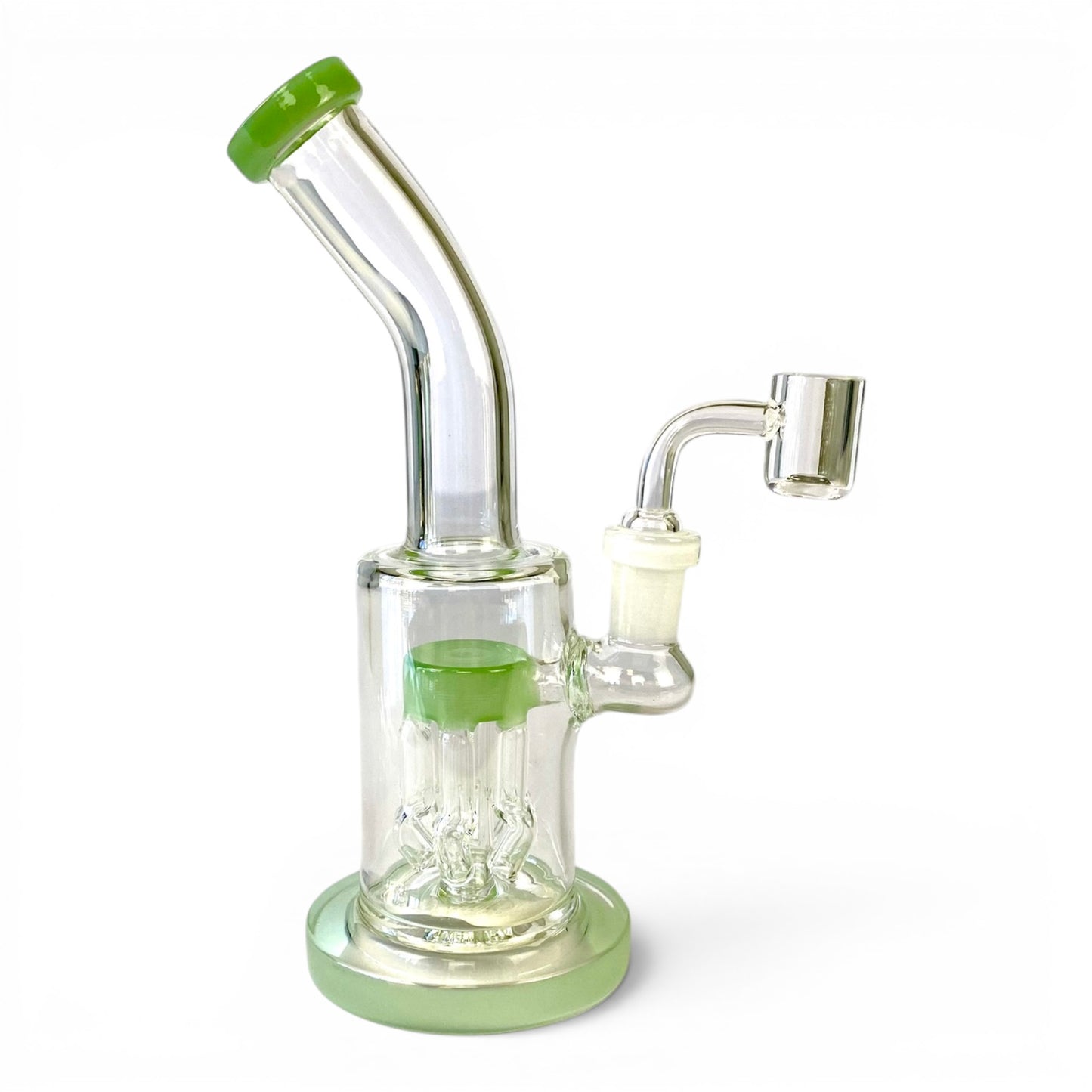 Tree Perc Bong and Dab Rig 21cm Green