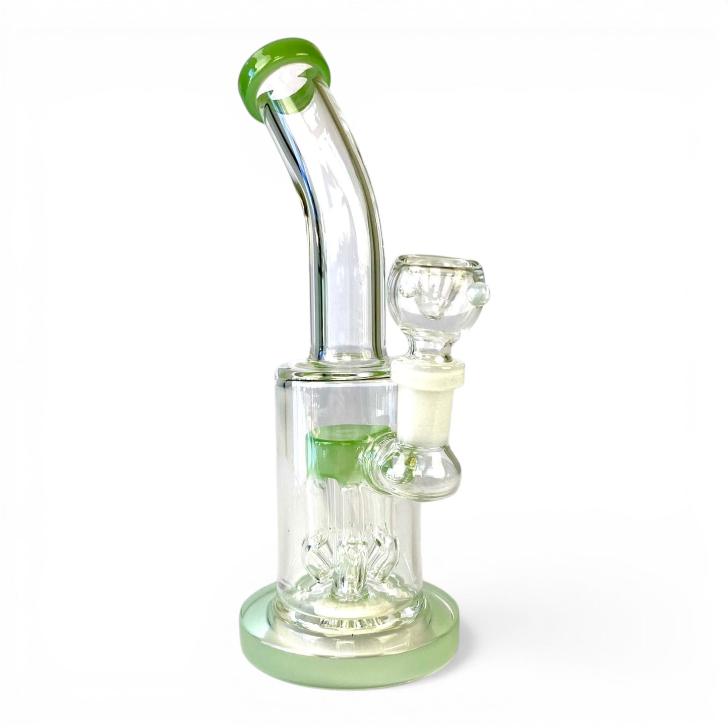 Tree Perc Bong and Dab Rig 21cm Green